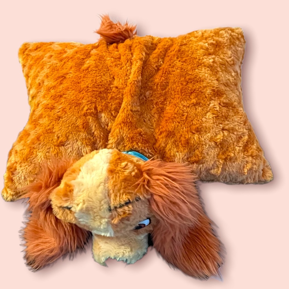 Disney Lady Plush Pillow Pet | Lady and the Tramp Stuffed Plush Cushion